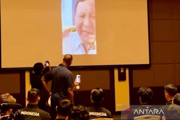 Presiden Prabowo Menghubungi Skuad Timnas Indonesia Melalui Panggilan Video