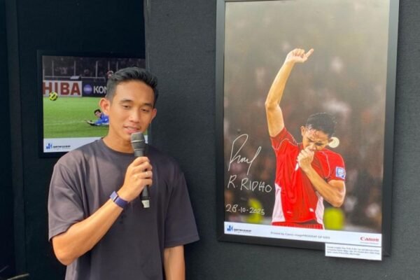 Memori Mengharukan: Ridho Kenang Selebrasi Emosional di Pameran Foto vs Bahrain